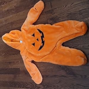 Pumpkin Fleece 1 Piece Bunting